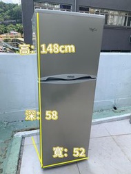 雪櫃 (雙門惠而浦 )WF195/8 100%正常 95%新 148CM高 貨到付款 Refrigerator 二手電器 洗衣機 傢俬 家庭用品(可轉左門鉸/右門鉸)