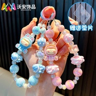 Cartoon Cartoon Doll Mobile Phone Chain Keychain Hand-Painted Beads Mobile Phone Case Hanging Chain 
