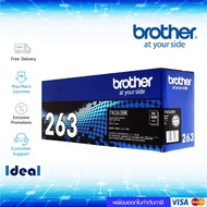 หมึกพิมพ์เลเซอร์ Brother TN-263BK สีดำ ของแท้ Black Original Toner Cartridge ใช้ได้กับเครื่อง Brothe