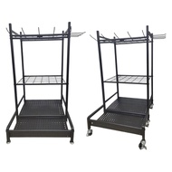 [mcfsnzwtxz1bw] Garden Tool Organizer with Hooks,Storage Holder Yard Tool Steel Rack for Yard Worksh