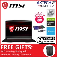 MSI Thin GF63 10SC-826X 15.6" FHD Gaming Laptop ( I7-10750H 8GB 512GB SSD GTX1650 Max-Q 4GB W11)