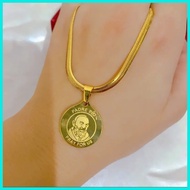 ◱ ☸ 【No Box】PADRE PIO Necklace Stainless Steel Gold padre pio necklace for women for men