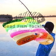 🔥NEW🔥Curly Tail geli action colour 6cm sp soft plastic fishing bait siakap haruan toman kerapu mj bu