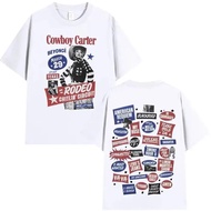COD Singer Beyonce Cowboy Carter Tour Album 2025 New T-Shirt Men Women Harajuku Retro O-Neck Cotton 