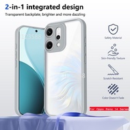 Casing For Oppo Reno14 Case Hybrid Rugged Hard Protection TPU Bumper Crystal Clear Armor Back Cover 