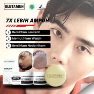 BPOM Paket 4in1 Glutamen Skincare Pria pemutih kulit wajah bpom paket skincare lengkap murah 1 set k