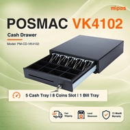 Cash Drawer POSMAC VK4102 Heavy Duty / 5 Bills 8 Coins Cashier Drawer / POS Cash Register/Cash Drawe