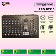 premium Recording Tech Pro RTX8 - 8 Channel Professional Audio Mixer