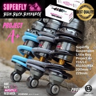 SUPERFLY SUSPENSION LITTLE BOY PROJECT A+ Y15 LC RS150 RSX 200MM 229MM NARDO GREY T BLUE BLACK