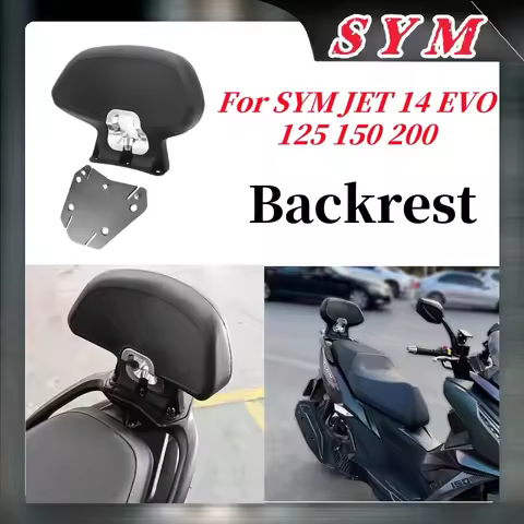 For Sym Jet 14 Evo 125 150 200 Motorcycle Accessories Backrest Rear Passenger Backrest Modified Rear