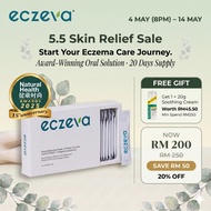 ECZEVA 1 Kotak Ekzema Eczema Supplement 20 Sachets | Rawatan Alergi Kulit Gatal Atopik | Ceramide Zi