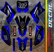 Decal Dekal Sticker KLX S BIRU (body bisa kita sesuaikan) Dengan pilihan warna stiker fullbody