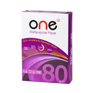 แถม-กระดาษถ่ายเอกสาร A4 80 แกรม 500 แผ่น/รีม ONE