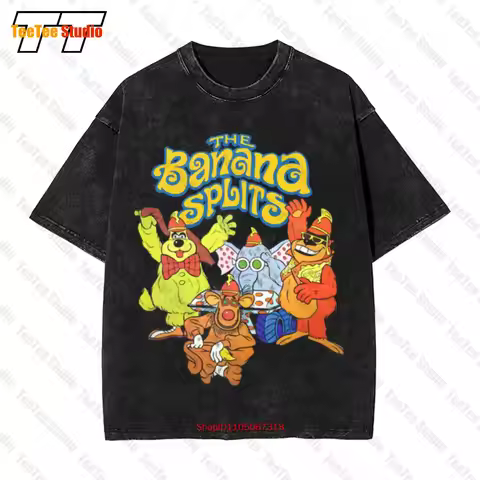 The Banana Splits Cartoon Hanna Barbera Vintage Oversized T-Shirt KRW9