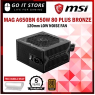 MSI MAG A650BN 650W 80 Plus Bronze Non Modular Power Supply