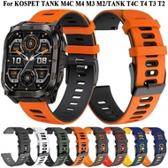 22MM Watch Bracelet For KOSPET TANK M4C M3 M2/TANK T4C T3 Ultra 2 T2 Smartwatch Wristband Silicone S