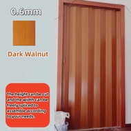 Folding Door Sliding door PVC folding door indoor household partition rail door kitchen bathroom
