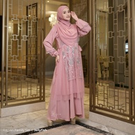 Zayra Hijab - Rayyan Eid Series - Gamis Dewasa Lace Premium