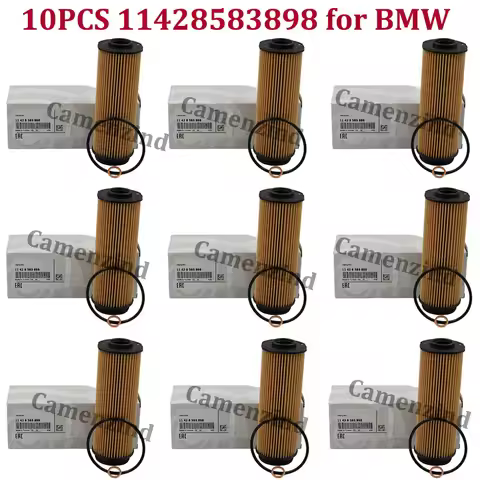 10Pcs for BMW B58 Engine Oil Filter Element 11427826799 11428583898 11427788460 for BMW F20 E80 G12 