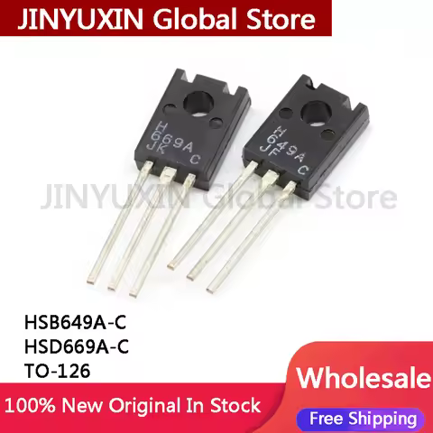 20Pcs HSB649A-C HSB649A 649A HSD669A-C HSD669A 669A TO-126 IC Chip In Stock Wholesale