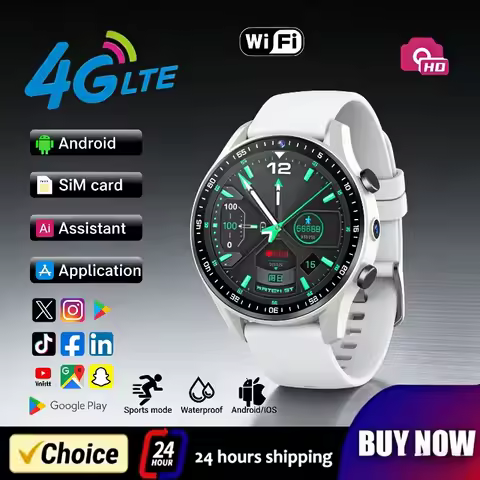 A7 Dual Camera 4G Watch Video Tracker 128GB Memory SIM Card With Wifi GPS Waterproof Call Store Step