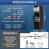 I-TECH ICE Making Water Dispenser 2 in 1 Ice Maker Purifier - FYCZ 565 - Compressor Cooling - 4 Stag