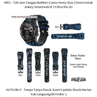 MFC 22mm Camo Strap Aukey Smartwatch 2 Ultra SW-2U - Tali Jam Army
