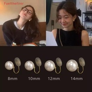 （Fuelthefirer） Pearl Ear Clip Fashion Without Ear Hole Earings Simple Ear Cuff Fake Piercing Fashion