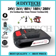 DIYTECH 24V/36V/88V/188V/288V BATTERY ONLY Electric Cordless Chainsaw Grass Trimmer Cordless Drill B