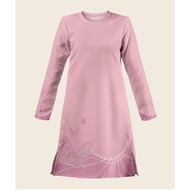 Women's T-shirt Muslim sisters shirt Knitting model butterfly print T-shirt Muslim shirt