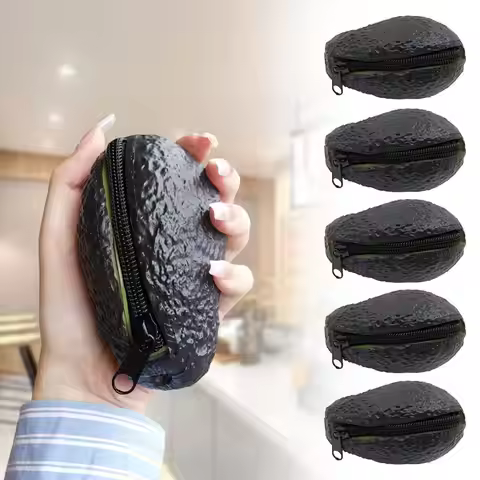 Avocado Coin Purse For Women Wallets Cute Aguacate Hass With Zipper For Money Purse Storage Bag Fun 