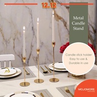 Mojomore Wedding Event Metal Candle Stick Holder Fine Dine Candle Light Dinner Decor Candle Stand