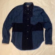 美國製 Nepenthes cross corduroy shirt / junya cdg needles kapital Porter Classic Wtaps nbhd neighborhoo