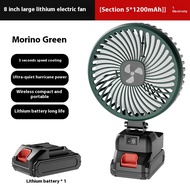 Jiashi xách tay 8-inch pin lithium sạc lại được fan đối với gia đình và sử dụng ngoài trời