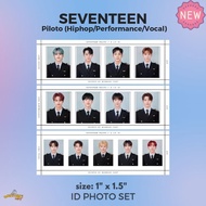 SEVENTEEN PILOTO ID PHOTO SET 1" x 1.5" HIPHOP PERFORMANCE VOCAL TEAM