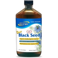 North American Herb & Spice Black Seed Oil - 12 fl oz - Digestive & Immune Support - Contains Oregan