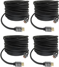 50 ft hdmi Cable,Long hdmi Cable 50ft 4K/60Hz Compatible 2K@120Hz/60HZ/30HZ 1080p 720P, 18Gbps high-Speed HDMI 2.0 Cables and HDR 3D ARC TV, PS3/4 one tvbox MXIII, M8, MXQ 4PCS