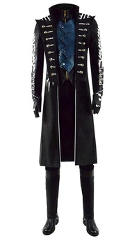 RONGJUN Men's Vergil Costume Hot Game DMC Role Outfit Halloween Cosplay Costumes Full Set for Adult