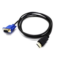 1.8M/6FT Gold HDMI-compatible Male To VGA Male 15 Pin Video Adapter Cables TV DVD BOX Accessories