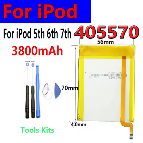 405570 424090 Upgrade SSD Battery For iPod 5th Gen Video 30G 60G 80G 6th 7th Gen Classic 80gb 120gb 