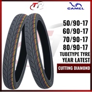 Camel RACING TUBE Tyre Diamond Cm72 Cutting Maxxis Diamond Thailand 50/90, 60/90, 70/90, 80/90 Tubetype Tyre tayar tube