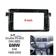 Xuming xe Khung gắn Radio cho 1998-2005 BMW 3 (E46) 9 inch khung Android 2DIN MP5 Máy nghe nhạc Bảng