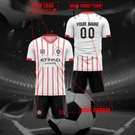 Áo đấu Girona FC tùy chỉnh với đồ họa cá nhân, logo, tên và số, Unisex, Áo thun thể thao thời trang,