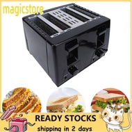 magicstore Fockety Toaster 1300W 4 Slice 9.4x6.3in Stainless Steel with 6 Browning Settings Even Hea