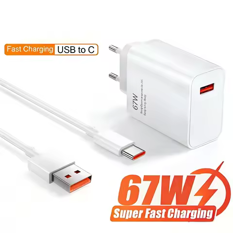 67W Fast Charger For Xiaomi 14 13 12 11 Ultra Redmi Note 13 12T Pro POCO X6 Turbo Type C Cable Power