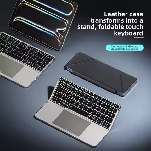 Bluetooth 5.3 Wireless Bluetooth Keyboard Universal Detachable Rechargeable Keyboard Ergonomic with 