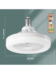 Lámpara de Ventilador de Techo Pequeña E27 30W Lámpara de Ventilador LED Silenciosa Ajustable para Habitación de Niños Dormitorio 85‑265V Ventiladores de Techo y Accesorios