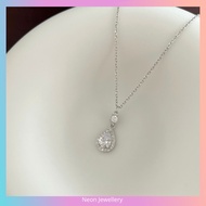Diamond Necklace Diamond Drop Necklace S925 Original Necklace For Women Rantai Leher Perempuan Locke