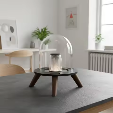 Desktop Speaker Base For Harman Kardon Aura Studio 4 Shock Absorption Wooden Stand Crystal 4 Subwoof