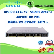 CISCO CATALYST 2960-X Series 48port NO POE MODEL-WS-C2960X-48TS-L